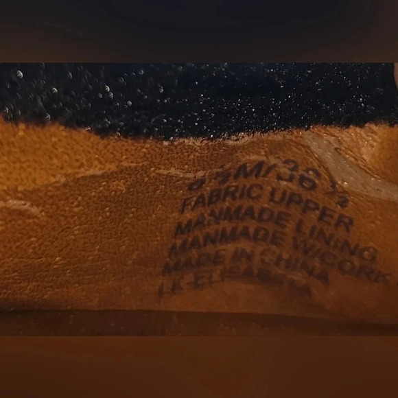 Lucky Brand Women's Elisabeta Black Velvet Flats With Gold Sequins Size 6.5 - Picture 16 of 16